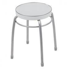 табурет круглый Фабрик 1 320х470мм светло-серый искусственная кожа