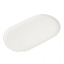 Пластиковый овальный поднос для десертов