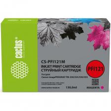 Картридж CACTUS CS-PFI121M пурпурного цвета предназначен для струйной печати и совместим с принтерами Canon imagePROGRAF TM-250/255/3. Этот картридж обеспечивает качественную печать благодаря использованию пигментных чернил, что способствует четкости и долговечности отпечатков. Объем картриджа составляет 130 мл, что позволяет осуществлять печать большого количества документов без частой замены. Изготовленный из пластика, он отличается прочностью и надежностью. Отсутствие чипа упрощает процесс установки и использования. Габариты картриджа позволяют легко хранить его, а вес в 0.230 кг делает его удобным для транспортировки.