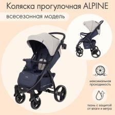 Коляска прогулочная детская Rant Basic Alpine, бежевая