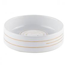 мыльница SOBRE керамика белый/золото