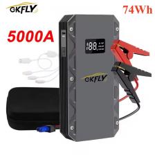 GKFLY Высокая мощность 5000A 6000A Автомобильный стартер 12 В Портативное пусковое устройство Power Bank Автомобильное зарядное устройство для автомобильного аккумулятора Booster LED
