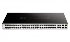 Неуправляемые коммутаторы D-Link Unmanaged Switch 48x1000Base-T, 4xCombo 1000Base-T/SFP, Surge 1KV, metal case [DGS-1052/A3A]