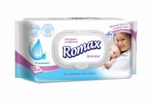 Влажные салфетки детские с пантенолом «Romax» 72 шт.