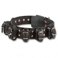 Ошейник CHOKERZ для собак кожаный с утяжелителями (грузами)