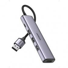 UGREEN USB-хаб UGREEN CM473 Space Gray (20805)