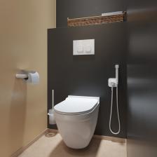 Клавиша смыва универсальная 001 IDDIS Uniglass (UNG01GWi77), белая