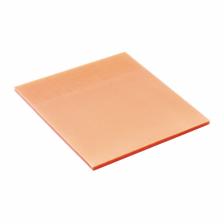 Блок с липким краем 76x76 мм, 50 листов, оранжевый перламутр, прозрачный, пластик