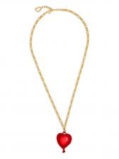Oscar de la Renta колье Heart Balloon с подвеской, золотой