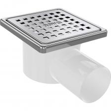 Сливной трап с сухим клапаном и декоративным покрытием из нержавеющей стали 304, которая обеспечивает устойчивость к агресивным соединениям, облегчает очистку, увеличивает прочность трапа даже при значительной нагрузки на него. Конструкция трапа разборная и при необходимости легко прочищается.