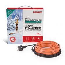 Кабель греющий саморегулирующийся пищевой модель SRP 10HTM2-CT, готовый комплект в трубу, 6м/60Вт REXANT, цена за 1 компл