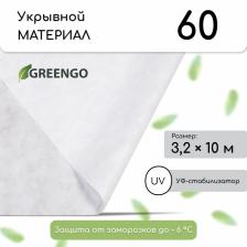 Материал укрывной, 10x3.2 м, плотность 60 г/м?, спанбонд с УФ-стабилизатором, белый, Greengo, Эконом 30%