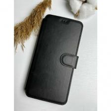 Чехол книжка для Xiaomi Poco M5s/ Поко М5С, Xiaomi Redmi Note 10 4G/ 10s c хлястиком , черный
