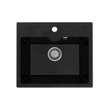 Кухонная мойка Practik PR-M-490-004 (без сифона), черный оникс