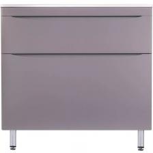 Тумба под раковину без столешницы Style Line Бергамо Мини 90 Люкс Plus напольная, антискрейтч серая