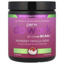 Perk Energy, Do Work, All Natural Bcaa +, малиновый и ванильный крем, 360 г
