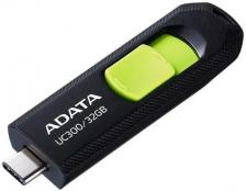 Флеш Диск A-Data 32Gb Type-C UC300 ACHO-UC300-32G-RBK/GN USB3.2 черный/зеленый ACHO-UC300-32G-RBK/GN