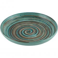 Изделие отлично подходит для сервировки стола и подачи блюд. Кроме того, наличие небольших бортиков позволяет запекать продукты прямо в тарелке.