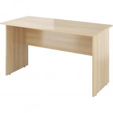 Рабочий стол Монолит Канцлер представляет собой классический письменный стол, что позволяет использовать его в различных интерьерах. Прямоугольная форма стола обеспечивает удобство размещения в пространстве. Столешница и опоры выполнены из ЛДСП, что обеспечивает долговечность и устойчивость к повреждениям. Отсутствие дополнительных элементов, таких как тумбы, ящики или полки, делает стол минималистичным и легким, что упрощает его перемещение и установку.