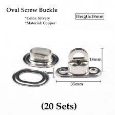 Медные овальные поворотные пряжки Tewango