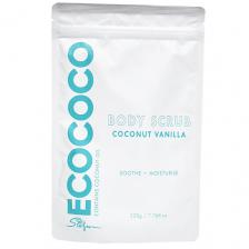 ECOCOCO Скраб для тела для смягчения и увлажнения Ваниль и Кокос Body Scrub Coconut Vanilla 220