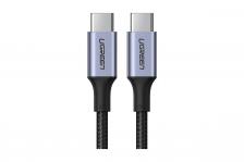 Кабель UGREEN USB-C Aluminum Case в оплтеке, 1м, черный 70427