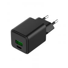 Сетевое зарядное устройство с двумя портами USB-A и Type-C, 30Вт GaN REXANT, цена за 1 шт