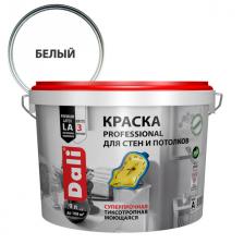 краска DALI Professional для стен и потолков 9л акрил. белая, арт.20143