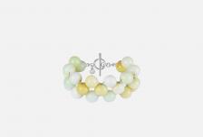 Браслет-фенечка Зеленые опалы 1 шт MOONKA