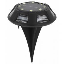 ERAST024-01 Светильник уличный ЭРА ERAST024-01 на солнечной батарее подсветка Таблетка сталь пластик d 11 см, цена за 1 шт