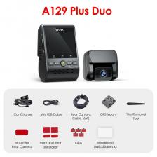 VIOFO A129 Plus Duo Car DVR Dash Cam с камерой заднего вида Автомобильный видеорегистратор Quad HD ночного видения Sony Sensor Dashcam with GPS