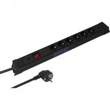 Сетевой фильтр “ЭНАРГИТ” модель SL-G06KGDU: провод 3х1,5 H05VV-F/ПВС, длина 3,0 метра, 6 розеток, 2xUSB, арт. SL-G06KGDU-315-3 предназначен для защиты электропитания и зарядки портативных устройств. Сетевой фильтр имеет 6 евро розеток и 2 usb, защищает электронную технику от короткого замыкания, перегрузок по току и импульсных помех. Компактный корпус выполнен из прочного негорючего пластика в алюминиевом профиле, сетевой шнур и контакты розеток — из чистой меди.