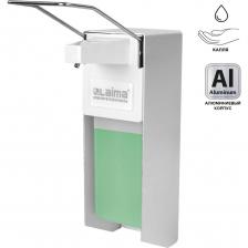 Наливной локтевой диспенсер для антисептика и жидкого мыла Диспенсер для антисептика и жидкого мыла ЛАЙМА PROFESSIONAL наливной, локтевой. алюминий 1 л. 605706