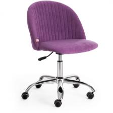Кресло компьютерное со средней спинкой велюр vivaldi, лаванда, Tetchair Melody 19179