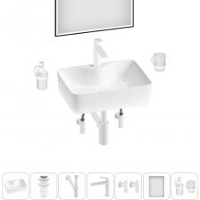 Все составляющие набора проходят деликатные апгрейды для достижения абсолютной гигиены, надежности монтажных элементов и максимального удобства в пользовании. В процессе обжига керамики при температуре 1250° С образуется плотная трехслойная фарфоровая структура, которая придает прочность и обеспечивает белизну как внутренней, так и внешней поверхности умывальника. Антибактериальное грязеотталкивающее покрытие керамики Lavinia Boho препятствует образованию налета и размножению патогенных бактерий. Для регулярной уборки раковины достаточно использования теплой воды и мягкой салфетки. Конструкция всех элементов набора идеально сочетается. Интуитивно понятный монтаж позволяет за считанные минуты осуществить сборку и подключение всех элементов набора, не прибегая к помощи профессионалов, и наслаждаться полученным результатом каждый день. Четко отлаженная система отгрузки позволяет каждому покупателю получить сантехнику в отличном состоянии со всеми гарантийными документами на покупку. Перед погрузкой каждое изделие из комплекта проходит детальный визуальный осмотр для предупреждения возможных царапин и повреждений. Комплект поставляется в единой коробке, в которой размещены все элементы набора в дополнительных индивидуальных упаковках, что гарантирует наличие всех позиций и их сохранность.