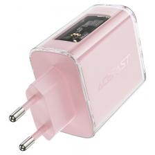 Зарядное устройство ACEFAST A45 PD 65W GaN (2*USB-C+USB-A) EU, вишня AF-A45-CB