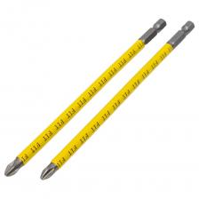 Кованые односторонние биты Биты кованые Профи односторонние (2 шт; PH2; 150 мм; сталь S2) FIT 57510