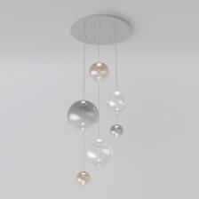 Каскадный подвесной светильник Eurosvet Wonder 50230 LED хром