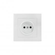 Одноместная розетка 1-местная розетка EKF Валенсия, без заземления, 10А, белая, с защитными шторками PROxima EWR10-022-10