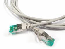 Hyperline Патч-корд S/FTP, категория 6a (100% Fluke Component Tested), 30AWG, LSZH, 1 м, серый [PC-LPT-SFTP-RJ45-RJ45-C6A-1M-LSZH-GY]