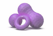 Набор из двух массажных мячей с кистевым эспандером Original Fit.Tools FT-SM3ST-PP пурпурный