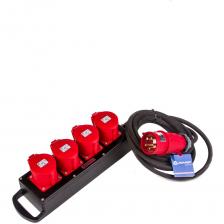 Промышленный удлинитель на колодке Атлант КГ 5x4 5м (4x380В 32А CEE 5P) ТЕН303-162