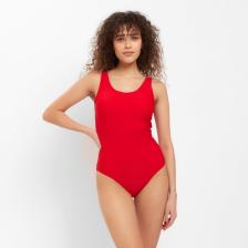 Купальник женский слитный с завязками на спине MINAKU, размер 48, красный