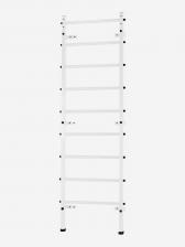 Металлическая шведская стенка Белая WestSport ступени ПВХ белые, Серый