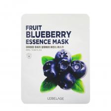 LEBELAGE Маска тканевая для лица с экстрактом черники / Lebelage Fruit Blueberry Essence Mask 25 мл