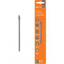 Сверло по стеклу и керамике 4х70 мм, 2 реж., лезвия, цилиндр. хв., блистер 1 шт, "Рубин" TDM ELECTRIC SQ1091-0104