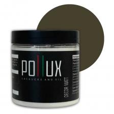 Декоративная краска Pollux Decor Matt - это водно акриловые краски Premium качества российского производства. Предназначена для покраски мебели, радиаторов, а также декоративных элементов из полиуретана, гипса, МДФ, ДСП. Подходит как для первичной окраски поверхности, так и для ремонта и реставрации ранее окрашенных поверхностей. Образует износостойкое покрытие. Благодаря хорошему растеканию легко наносить, ложится ровным слоем. Не требует нанесения дополнительных грунтов. Не содержит растворителей, без запаха, быстросохнущая. Для использования декоративной краски Pollux не требуется специальных малярных навыков.   Ввиду цветопередачи различных устройств, цвет может незначительно отличаться от заявленного на фото! Инструкция по применению: Перед применением тщательно перемешать!!! Подготовка поверхности: Окрашиваемая поверхность должна быть чистой, сухой, обезжиренной, без пыли и загрязнений. Если поверхность ранее окрашена, необходимо удалить отслоившееся старое покрытие, зашкурить твердые, глянцевые поверхности до матовости. Окраска: Нанести 1 слой краски, дождаться полного высыхания - 30 минут. Далее нанести еще 1-2 слоя, с промежуточной сушкой, в зависимости от желаемого результата. Способ нанесения: кисть, валик, распыление.  Для распыления необходимо разбавить водой на 10%. Очистка инструмента: Промыть теплой водой сразу после использования, без применения растворителей.