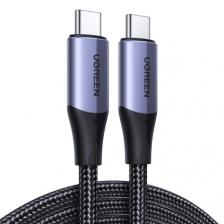Кабель UGREEN US355 USB-C 3.1 M/M Gen2 5A Cable в оплетке 1м, черный 80150