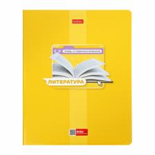 Тетрадь предметная «Яркая цветная», 48 листов в линию «Литература», обложка мелованный картон, выборочный лак, со справочным материалом