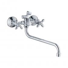 Смеситель предназначен для подачи воды в раковину и ванну, устанавливается на стену. Смеситель для ванны с картриджным переключателем VALFEX Libra Сhrome-2 выполнен из латуни. Данный сплав имеет среднюю коррозийную устойчивость, может использоваться в системах высокого давления, при этом абсолютно безопасен для здоровья. Современная модель имеет эргономичный дизайн и отлично впишется практически в любой интерьер ванной комнаты.